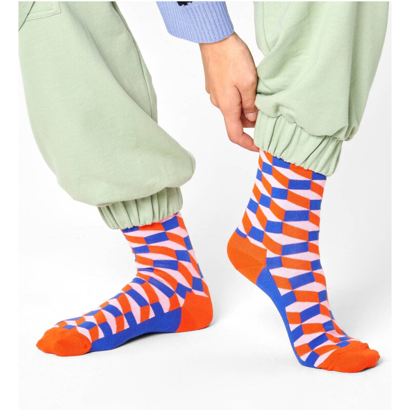 HAPPY SOCKS Calzini blu uomo Filled Optic Happy Sock's