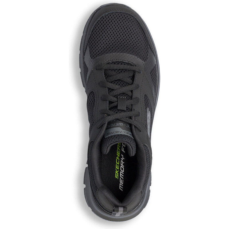 Scarpe da ginnastica nere da uomo in memory foam Skechers Track
