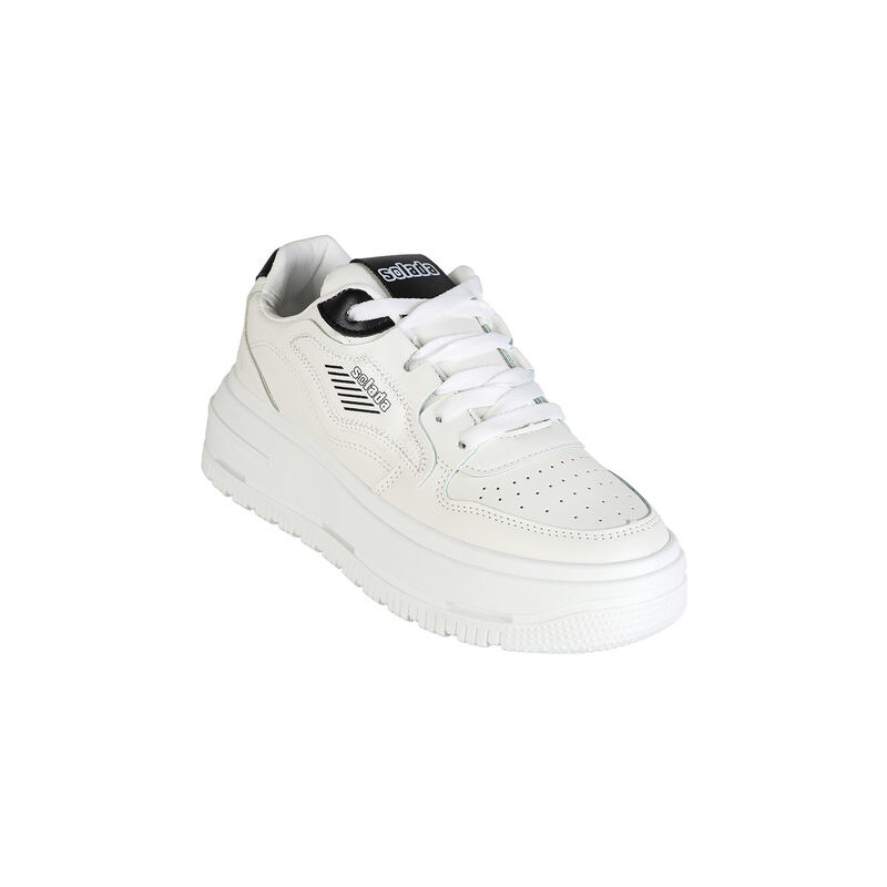 Solada Sneakers Donna Con Platform Basse Bianco Taglia 36