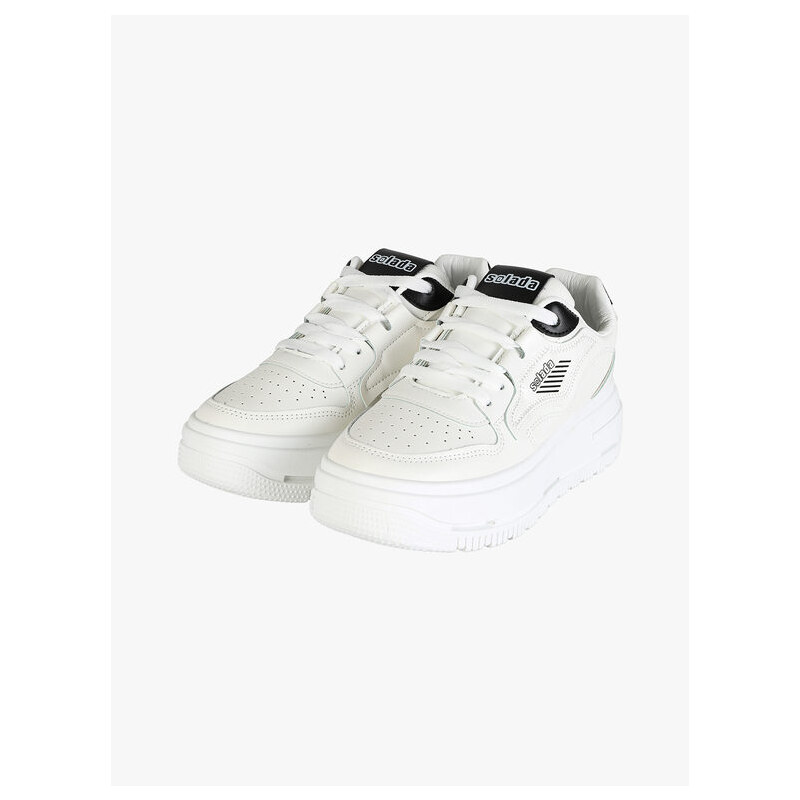 Solada Sneakers Donna Con Platform Basse Bianco Taglia 36