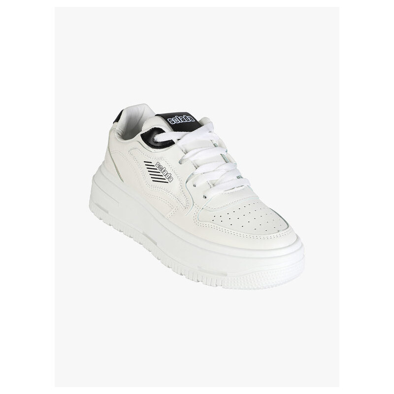 Solada Sneakers Donna Con Platform Basse Bianco Taglia 36