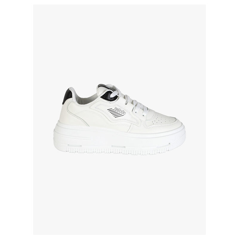 Solada Sneakers Donna Con Platform Basse Bianco Taglia 36