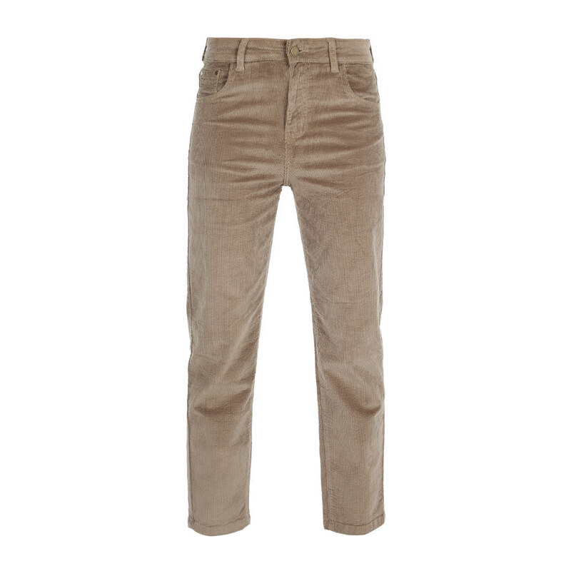 Vale Denim Pantaloni Donna In Velluto a Coste Casual Beige Taglia L
