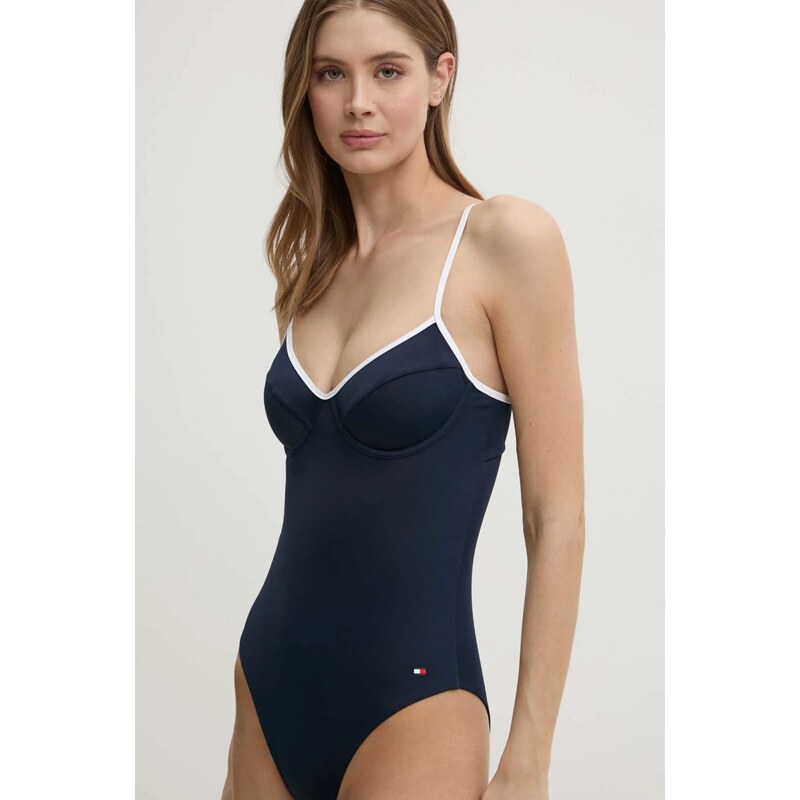 Tommy Hilfiger costume da bagno intero colore blu navy UW0UW05848