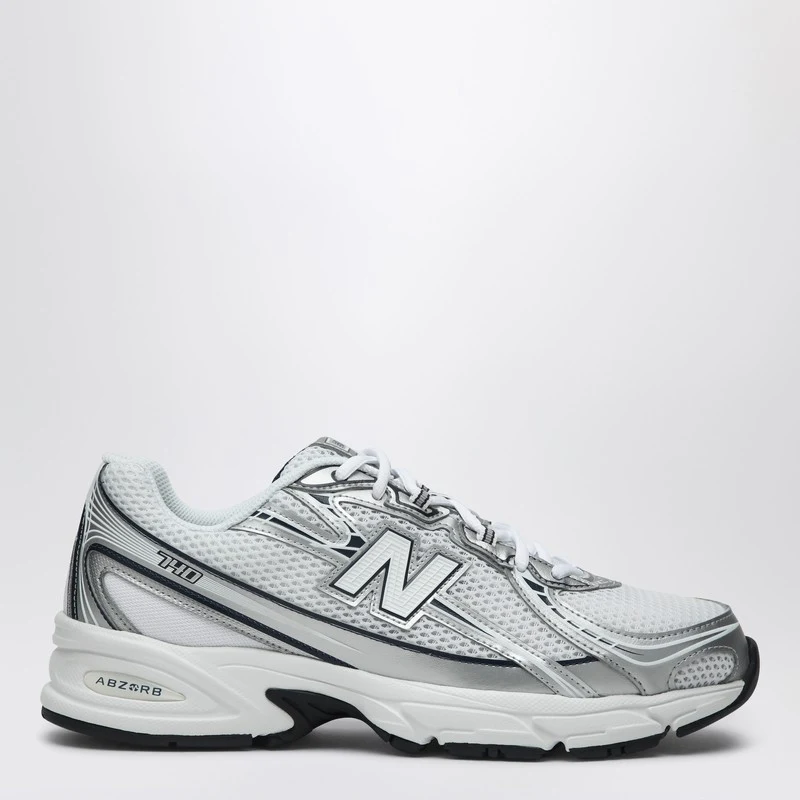 New Balance Sneaker 740 bianca/argento/blu navy