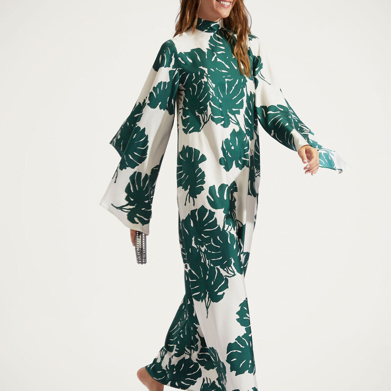 La DoubleJ Dresses gend - Magnifico Dress Monstera M 100% Silk