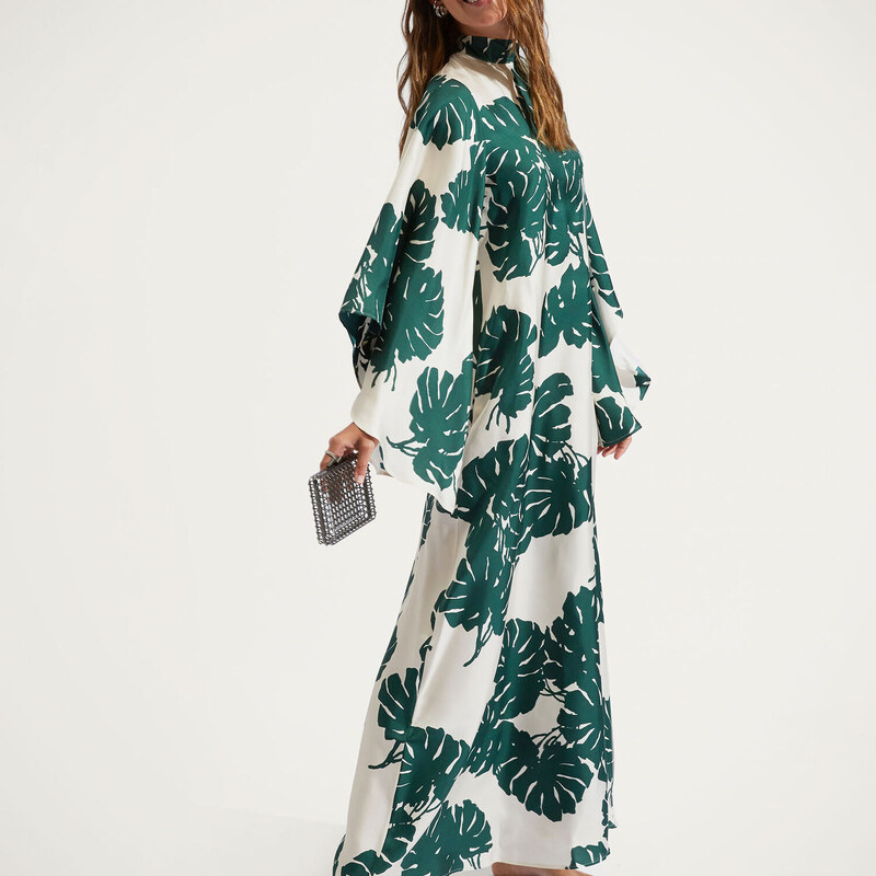 La DoubleJ Dresses gend - Magnifico Dress Monstera M 100% Silk