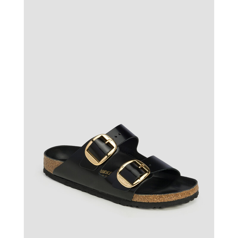 Ciabatte Nere Da Donna Birkenstock Arizona Natural Leather Patent Narrow