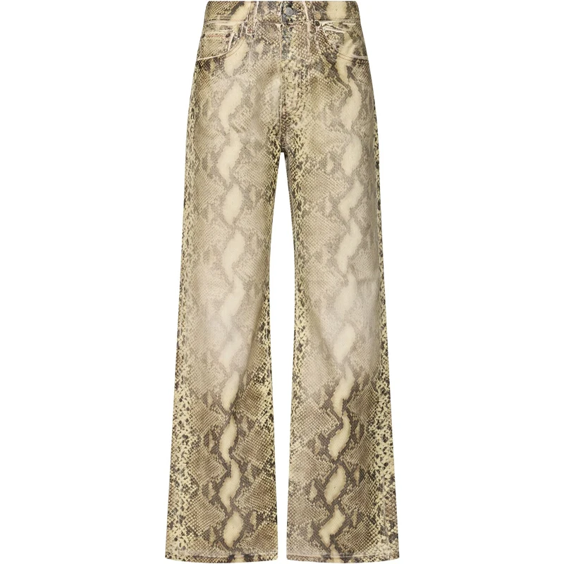 Generico Jeans Donna Vita Alta Taglie Forti, Jeans Gamba Dritta Lavoro Pants Gamba Larga Y2k Eleganti Pantalone Curvy Comodo Pantaloni Denim Wide Leg Vintage Pantalone con Tasche