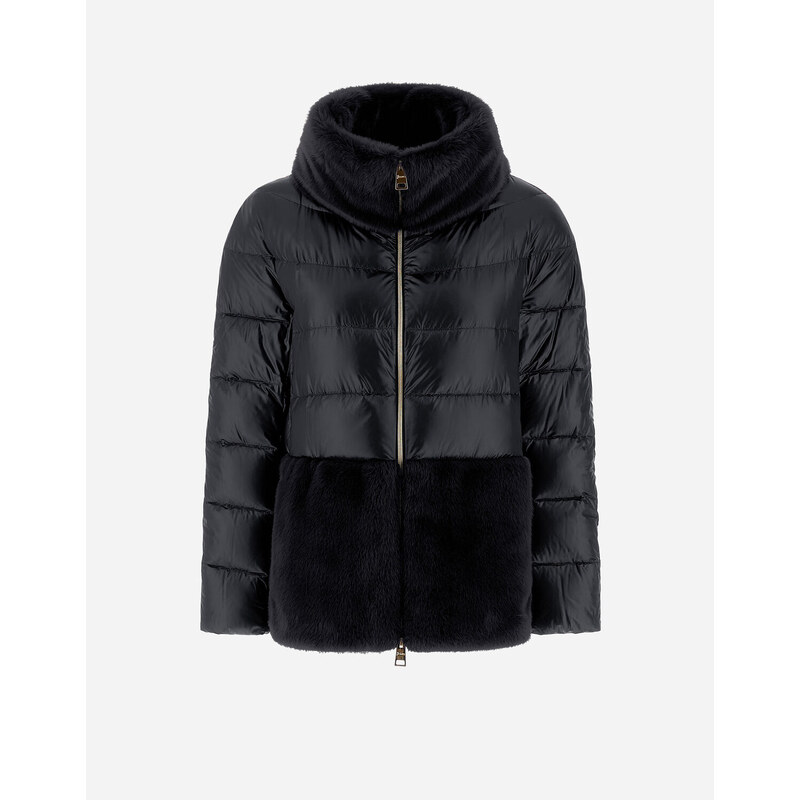 Herno CAPPA IN NYLON ULTRALIGHT E NEW LADY FAUX FUR