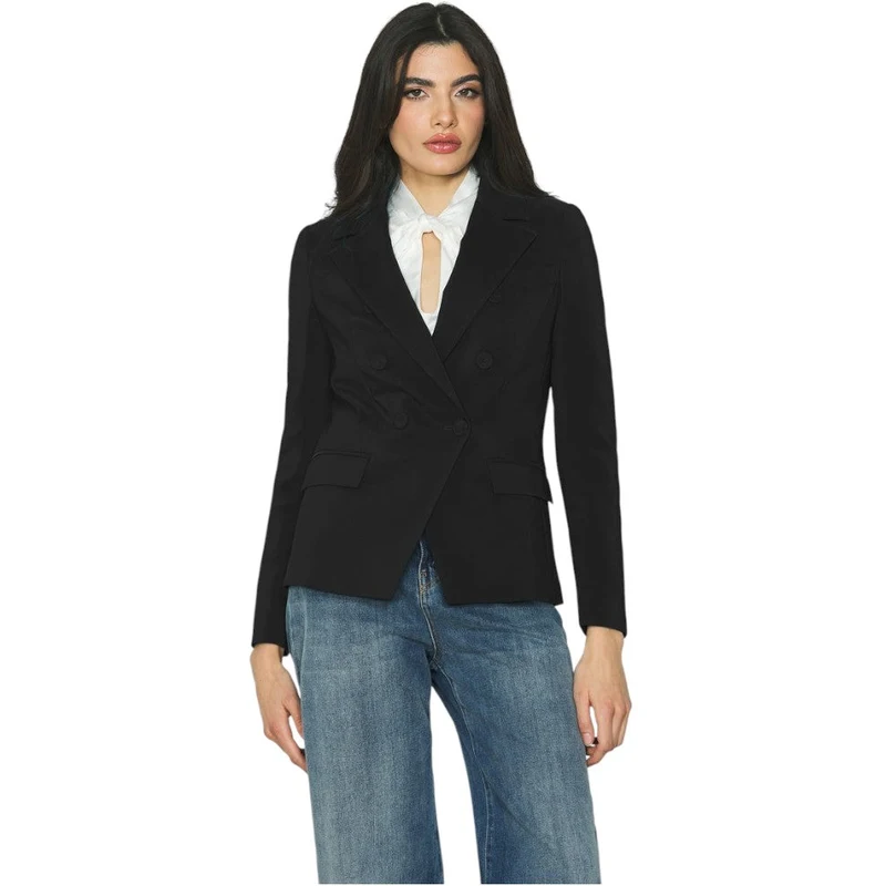 Relish giacca doppio petto nera Belsa_A RDA2405006045