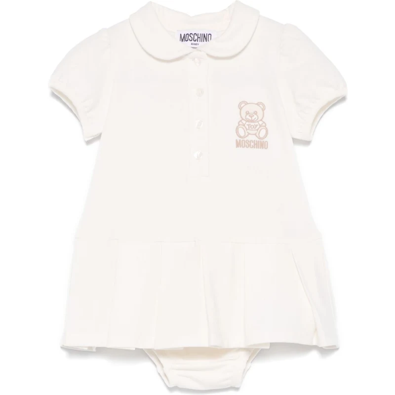 Moschino pagliaccetto neonata manica corta fucsia main image 1