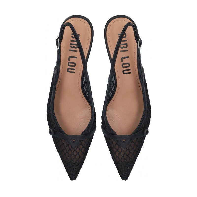 Scarpa con tacco nera a rete Bibi Lou