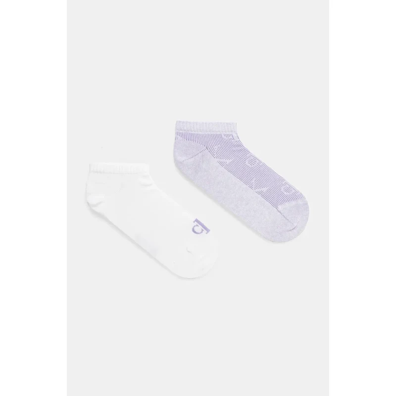 Calvin Klein Jeans calzini pacco da 2 donna colore violetto 701232667