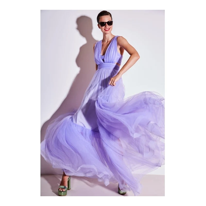 ALLURE Abito, Colore Lilla, Taglia Standard Donna 44