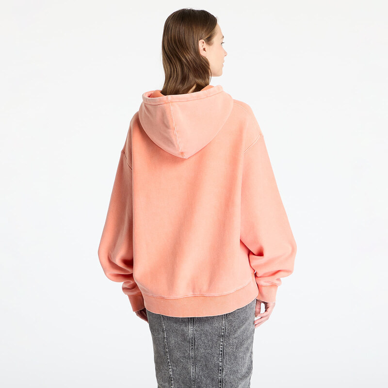 Felpa Patta Classic Washed Hooded Sweater UNISEX Melon XS