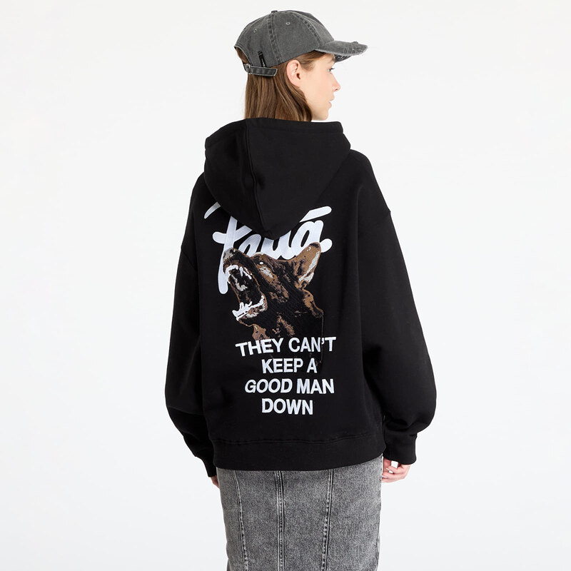 Felpa Patta Bark Boxy Hooded Sweater UNISEX Black S
