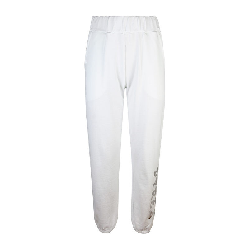 Pyrex Pantaloni Donna Sportivi In Felpa Bianco Taglia L