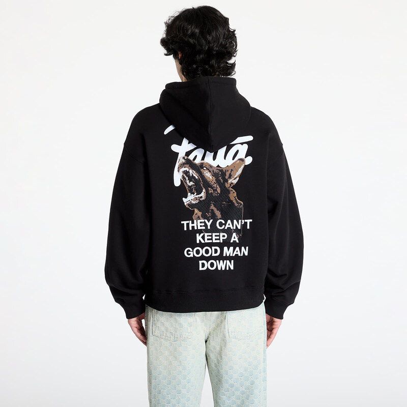 Felpa Patta Bark Boxy Hooded Sweater UNISEX Black S
