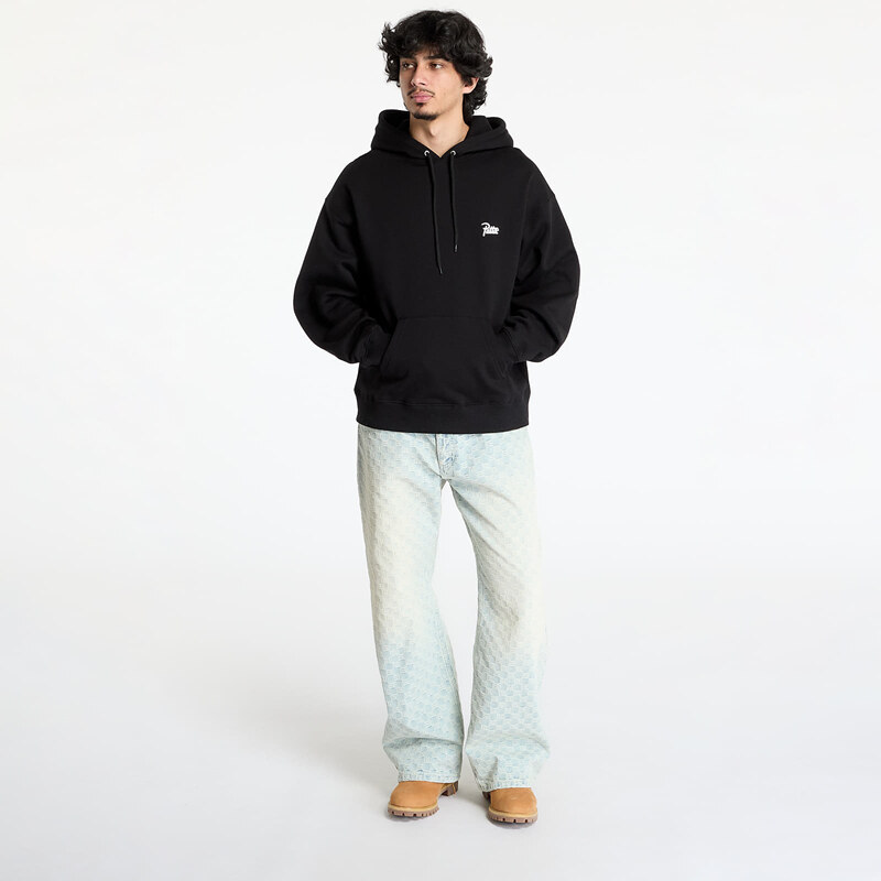 Felpa Patta Bark Boxy Hooded Sweater UNISEX Black S