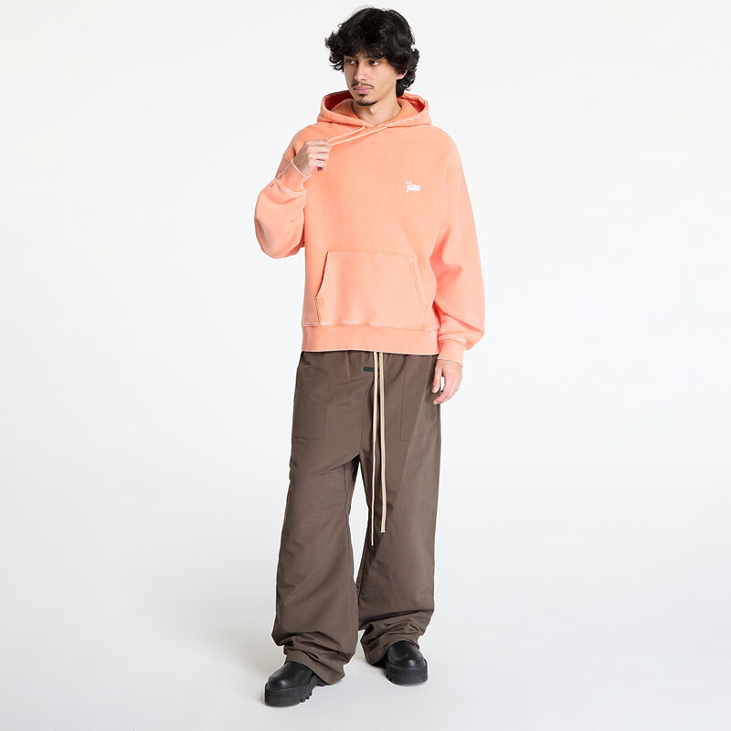 Felpa Patta Classic Washed Hooded Sweater UNISEX Melon XS