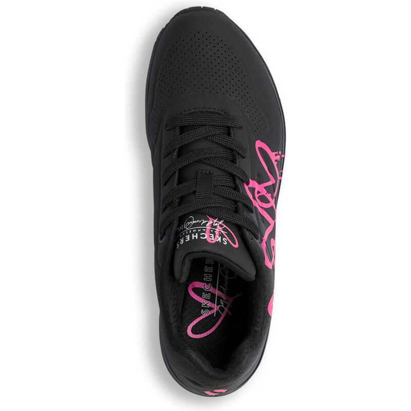 Sneakers nere da Donna con stampa cuori e soletta memory foam Skechers Uno