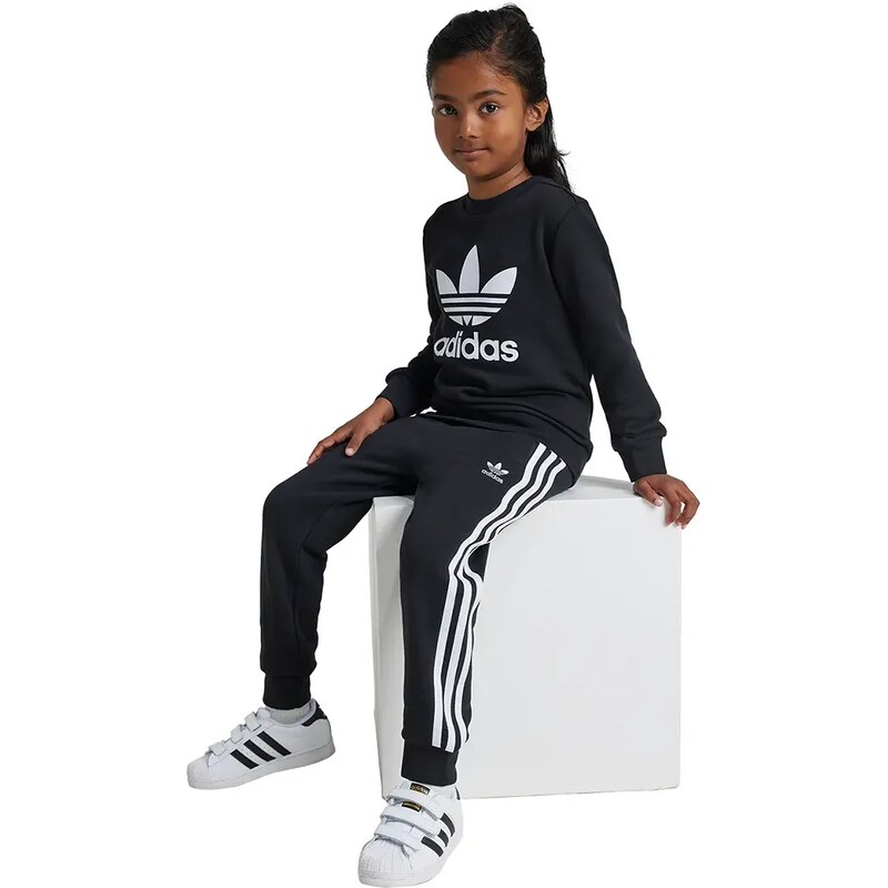 adidas Originals tuta per bambini TREFOIL CREW SE colore nero IY4784