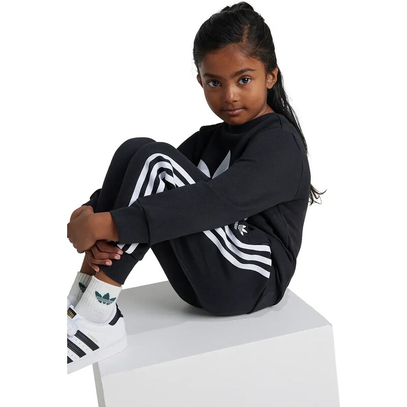 adidas Originals tuta per bambini TREFOIL CREW SE colore nero IY4784