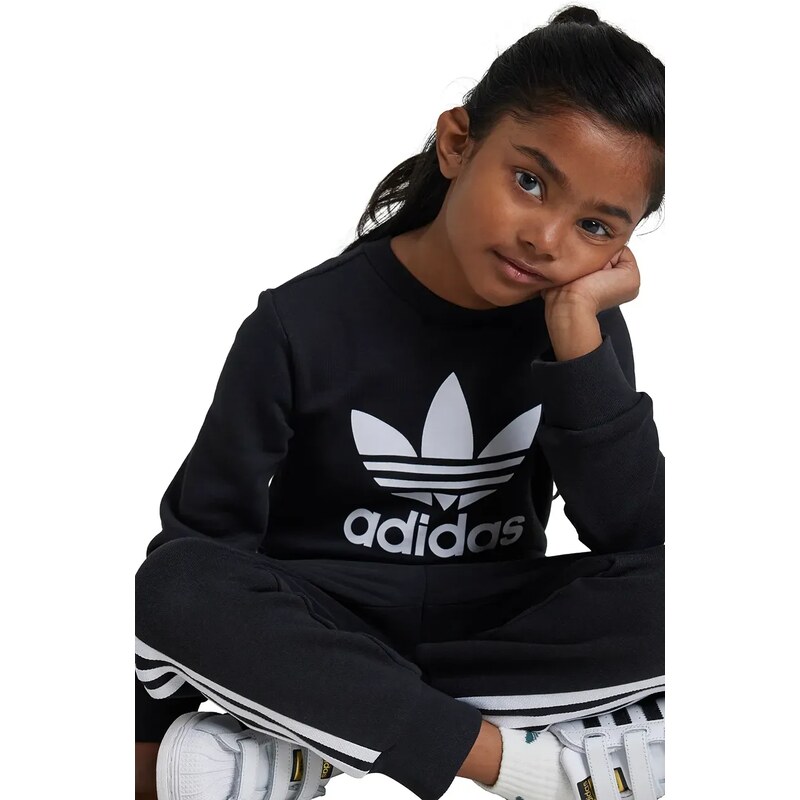 adidas Originals tuta per bambini TREFOIL CREW SE colore nero IY4784