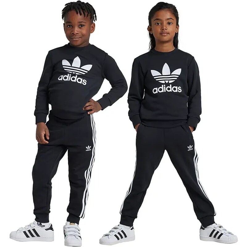 adidas Originals tuta per bambini TREFOIL CREW SE colore nero IY4784