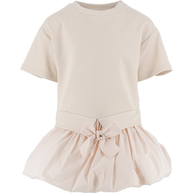 ELISABETTA FRANCHI KIDS Abito Rosa Cipria Con Gonna A Pallincino elisabetta-franchi-kids-abito-rosa-cipria-con-gonna-a-pallincino