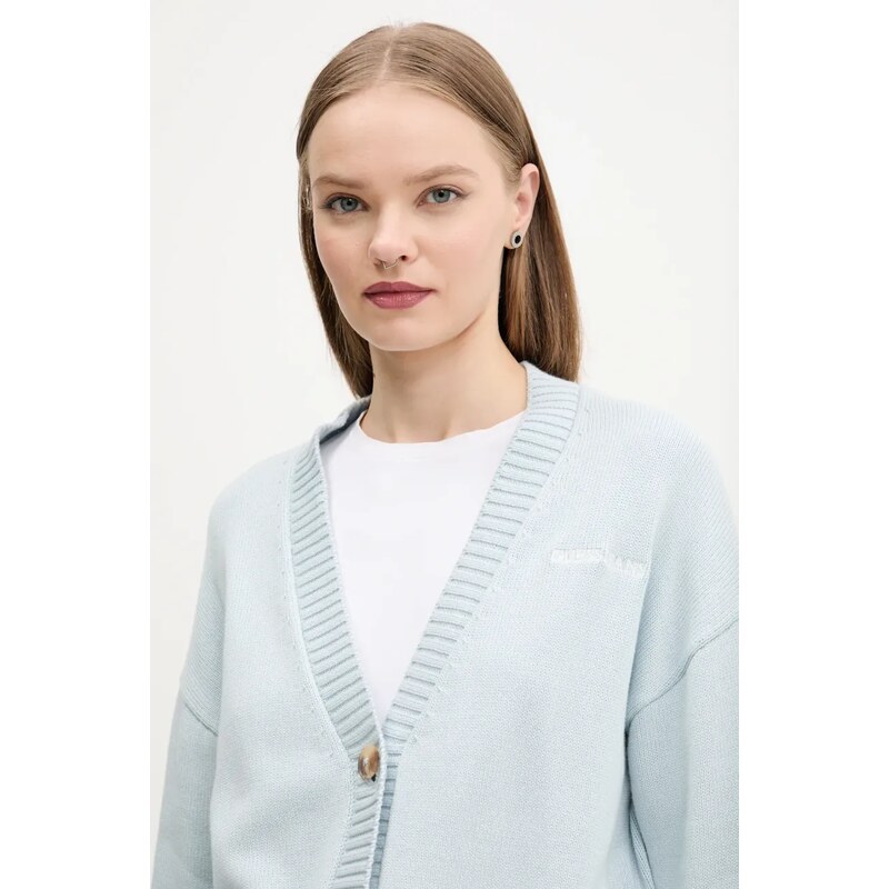 Guess Jeans cardigan in cotone colore blu W4BR81 Z3HM1