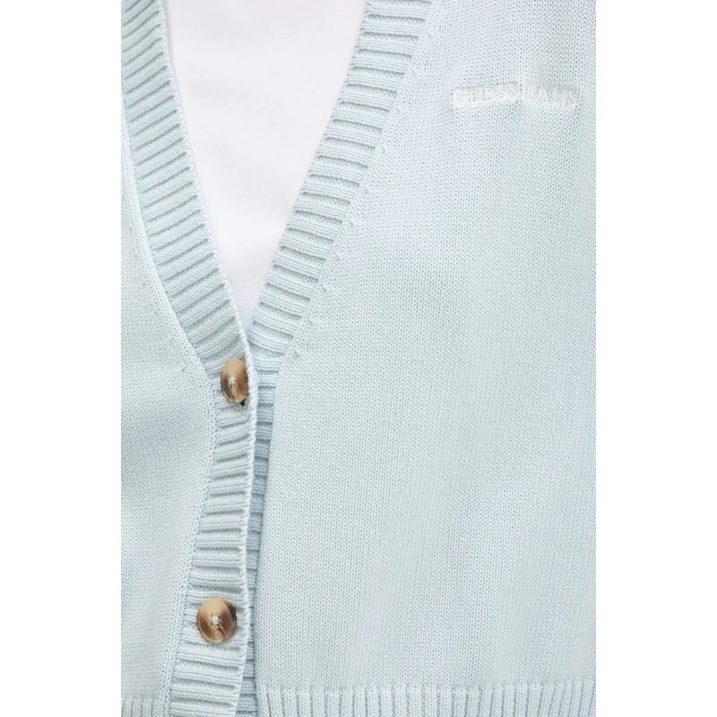 Guess Jeans cardigan in cotone colore blu W4BR81 Z3HM1