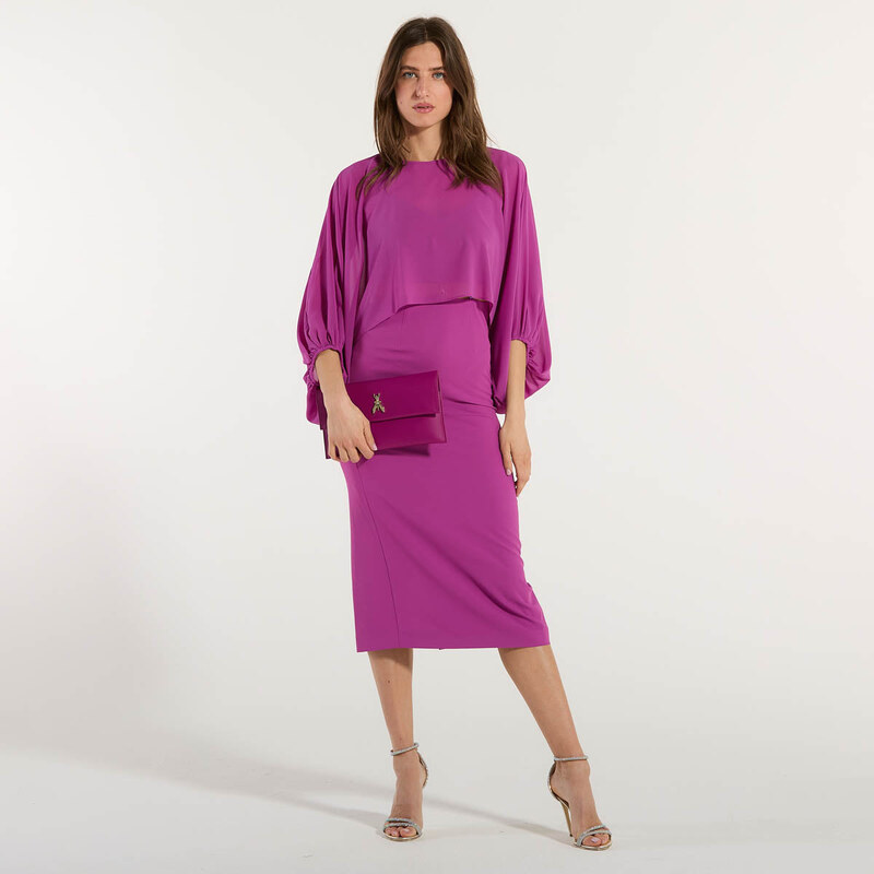 Patrizia Pepe casacca in georgette viola