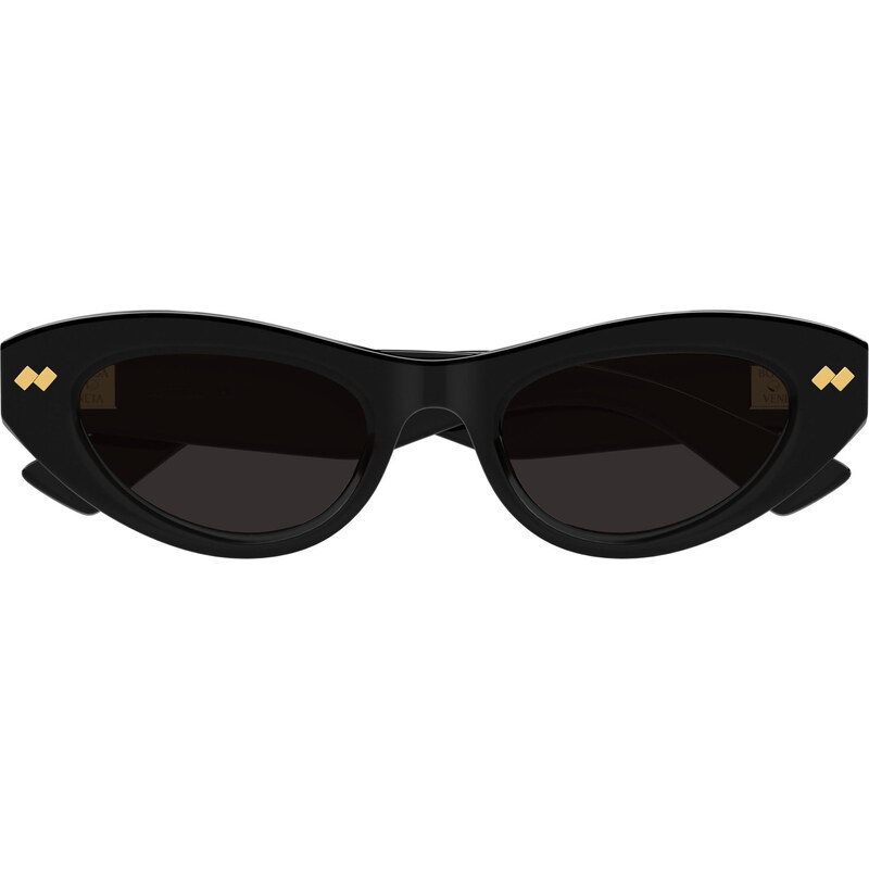 Bottega Veneta Donna BV1350S 001 Occhiali da sole Acetato Nero Grigio Cat Eye