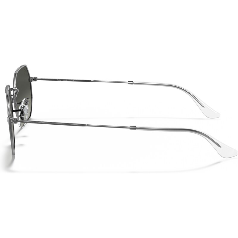 Ray - Ban Unisex RB3556N OCTAGONAL 004/71 Occhiali da sole Metallo Grigio Grigio Geometrica Normale Sfumato