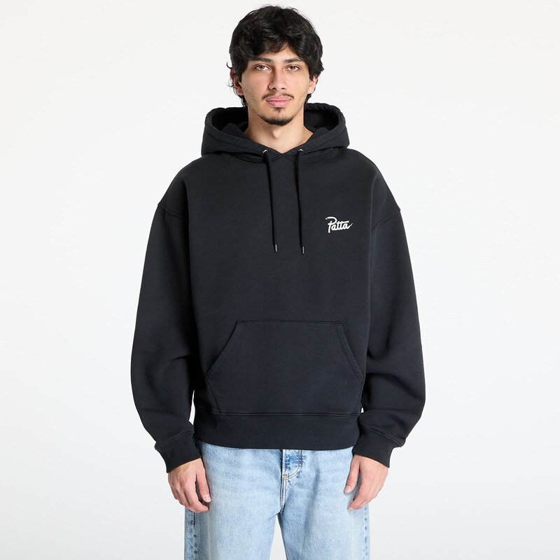 Felpa Patta Snake Heart Boxy Hooded Sweater UNISEX Black XS