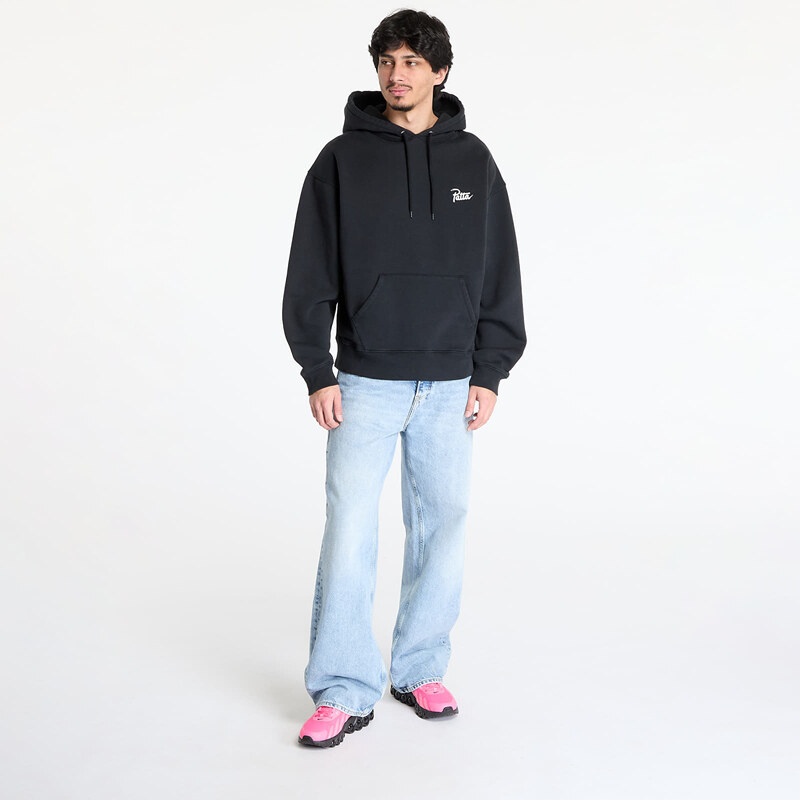 Felpa Patta Snake Heart Boxy Hooded Sweater UNISEX Black XS