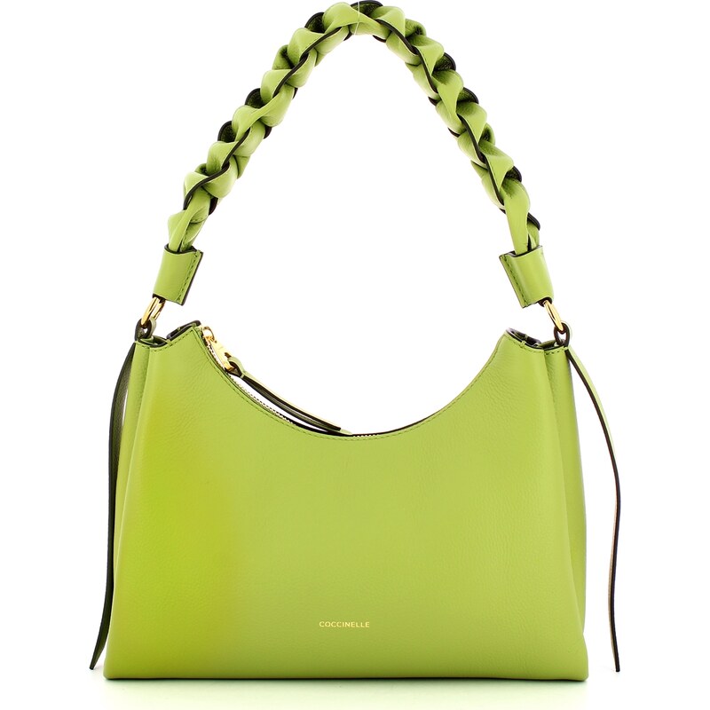 Coccinelle BOHEME HANDBAG DOUBLE GRAINY LEATHER / 526 M50130301 Guacamole/Alga