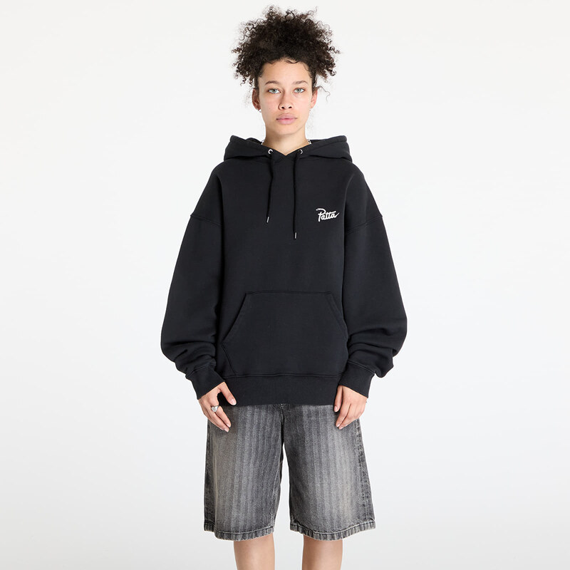 Felpa Patta Snake Heart Boxy Hooded Sweater UNISEX Black XS