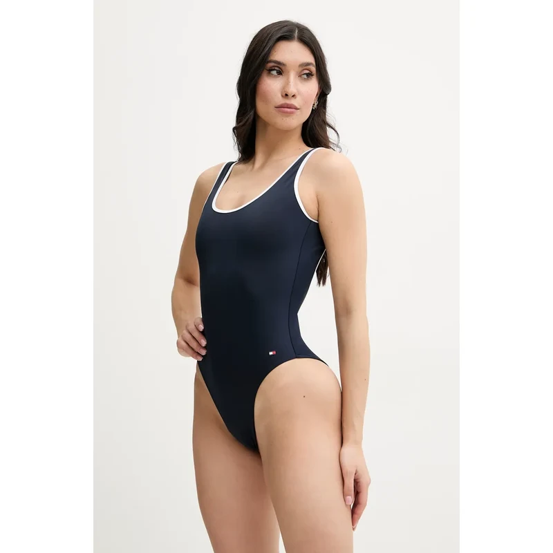 Tommy Hilfiger costume da bagno intero colore blu navy UW0UW05889