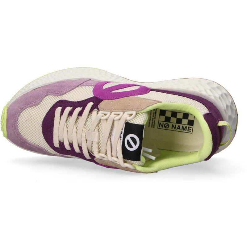 No Name sneaker Carter Jogger viola gialla