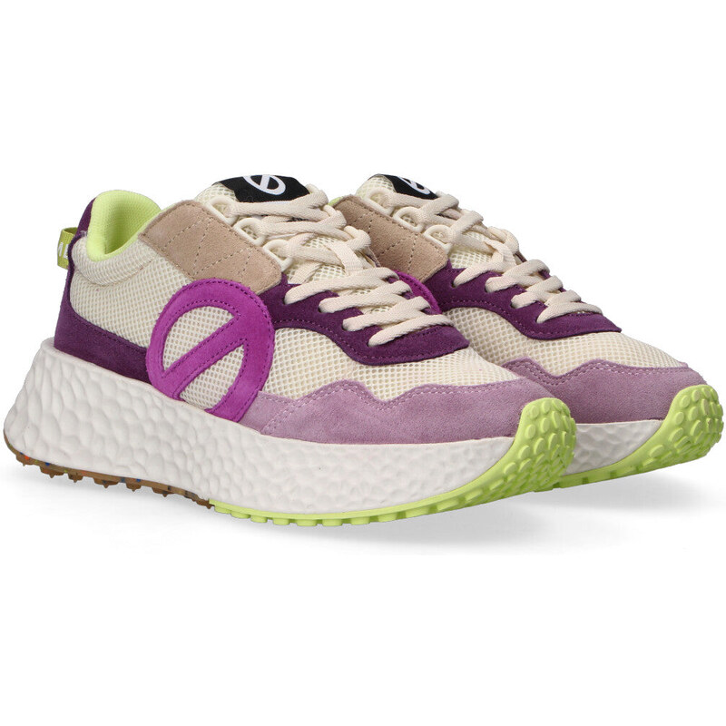 No Name sneaker Carter Jogger viola gialla