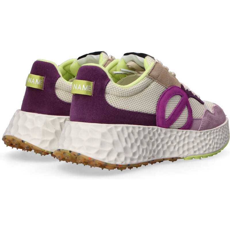 No Name sneaker Carter Jogger viola gialla