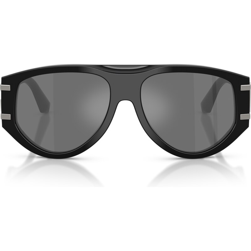 Dolce & Gabbana Donna DG4499 501/6G Occhiali da sole Acetato Nero Grigio Pilot Specchiate