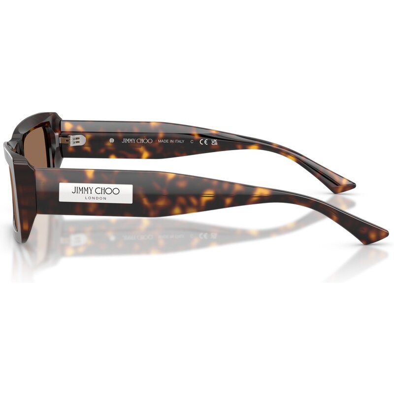 Jimmy Choo Donna JC5040U 500273 Occhiali da sole Acetato Tartaruga Marrone Squadrata Normale