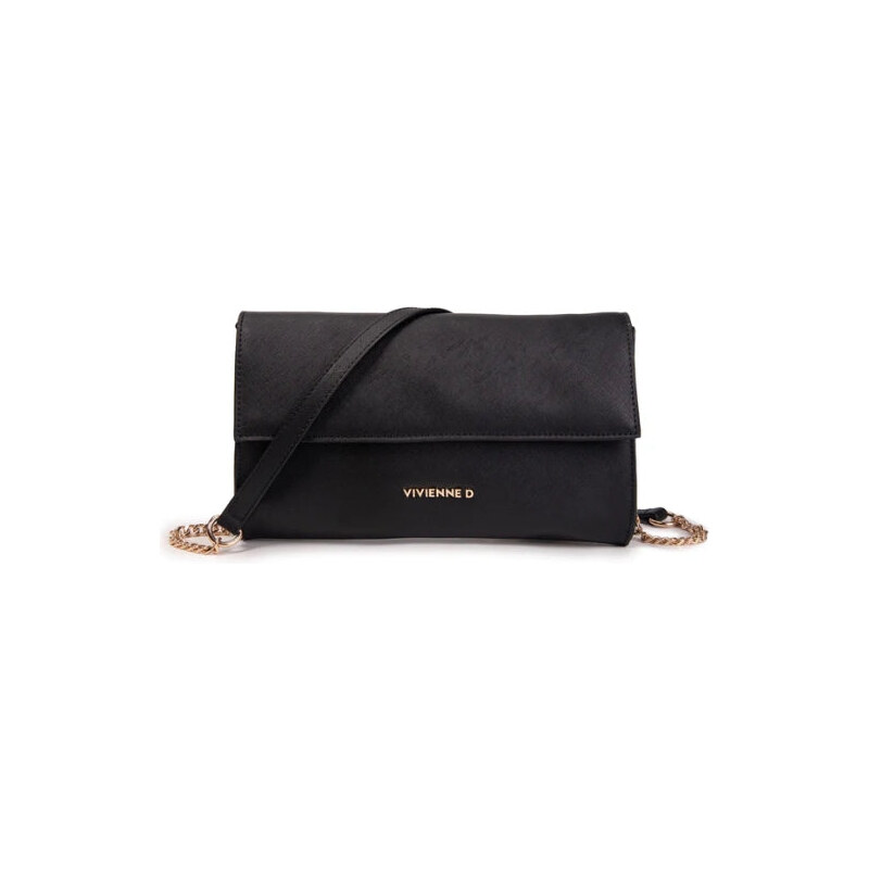 Vivienne D Pochette Saffiano - Nero Black Borse A Spalla Woman PE25