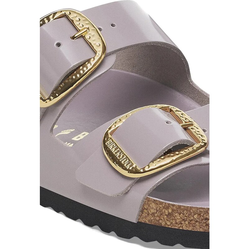 Birkenstock infradito in pelle Arizona Hammered Buckle donna colore violetto 1029762