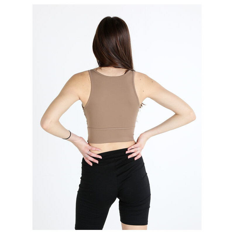 Solada Top Donna Con Coppe Imbottite Tops Marrone Taglia L/xl