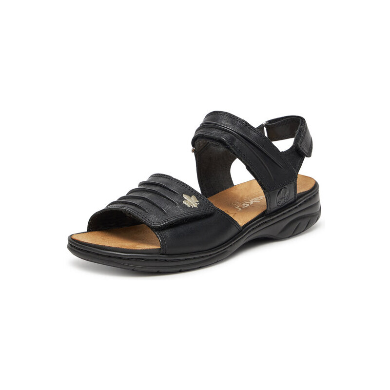 Sandali Sportivi Rieker Uomo Con Chiusura A Strappo, Modello Christoph, Colore Blu, Suola Antistress